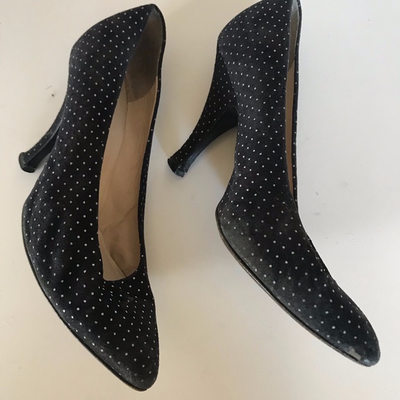 VINTAGE POLKA DOT HEELS - Picture 2 of 8